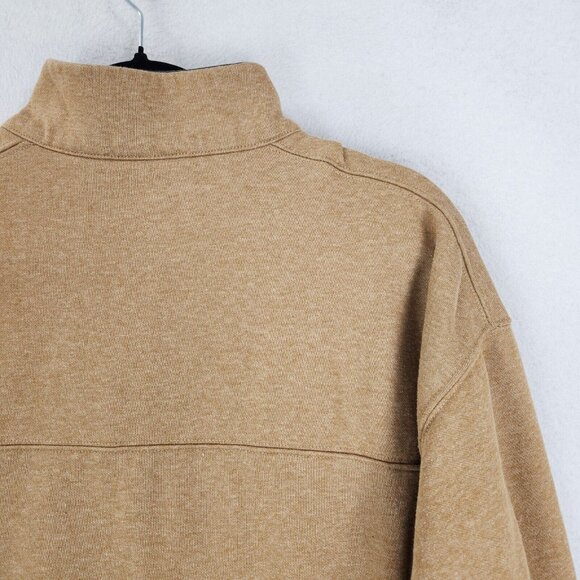 Columbia Sweater Mens Extra Large Tan Hart Mountain II Half Zip Casual Pullover - Picture 9 of 10